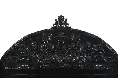 Daze Hand Carved Gothic Platform Bed - HF Commercial Furniture