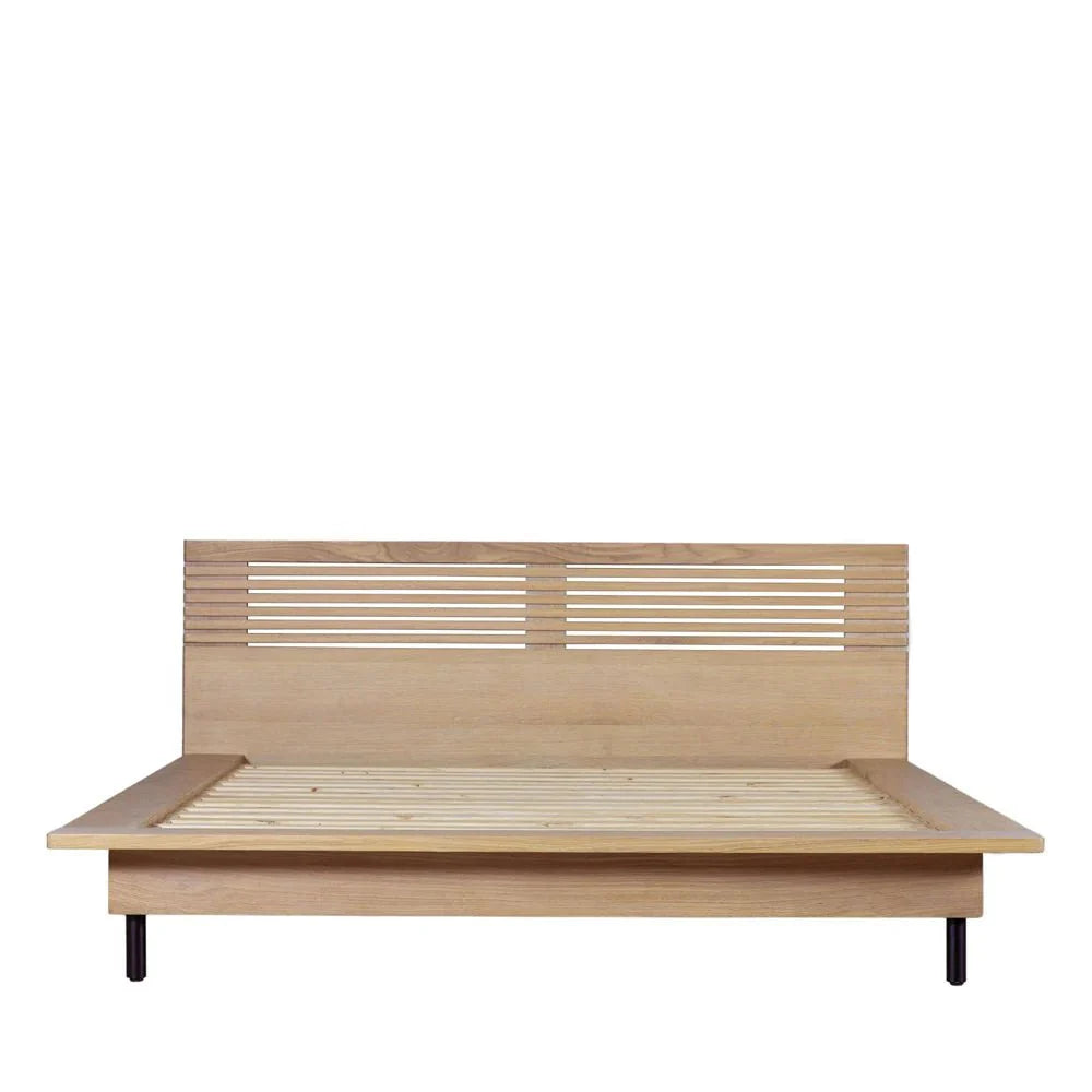 Dura Solid Wood Natural Bed by Hibashi Furniture – handcrafted solid wood furniture made in India