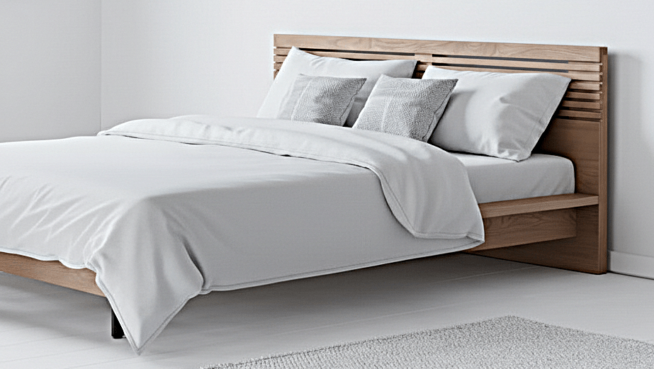 Dura Solid Wood Natural Bed - HF Commercial Furniture
