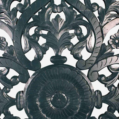 Dynasty Carved Indian Solid Wood Bed Frame – handcrafted solid wood furniture