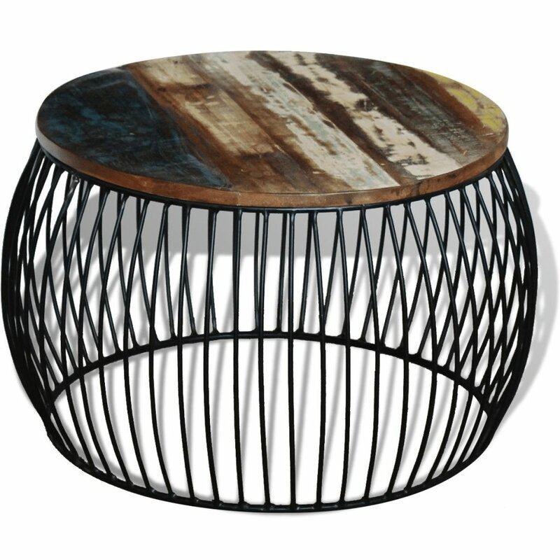 ESPANA Industrial Frame Coffee Table – handcrafted solid wood furniture