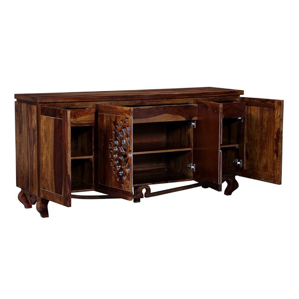FRENCH ARCHED MIRROR DOOR SIDEBOARD – handcrafted solid wood furniture