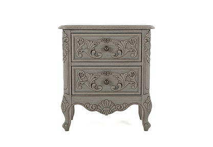 French Country Hand - Carved Solid Wood Platform Bed / Bedroom Collection – handcrafted solid wood furniture