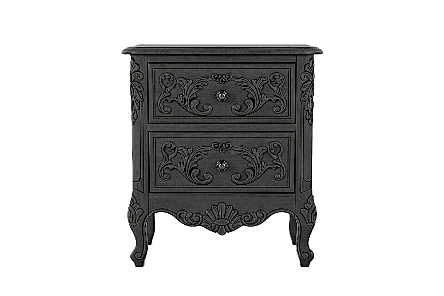 French Country Hand - Carved Solid Wood Platform Bed / Bedroom Collection – handcrafted solid wood furniture