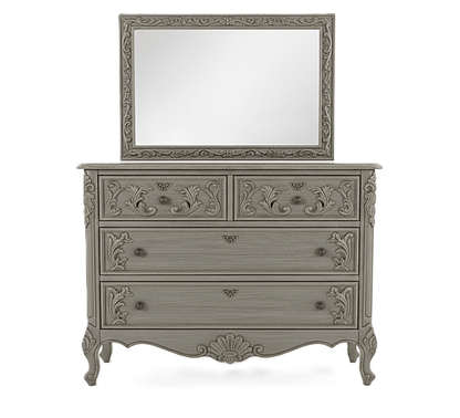 French Country Hand - Carved Solid Wood Platform Bed / Bedroom Collection – handcrafted solid wood furniture