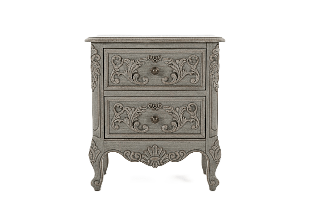 French Country Hand - Carved Solid Wood Platform Bed / Bedroom Collection – handcrafted solid wood furniture