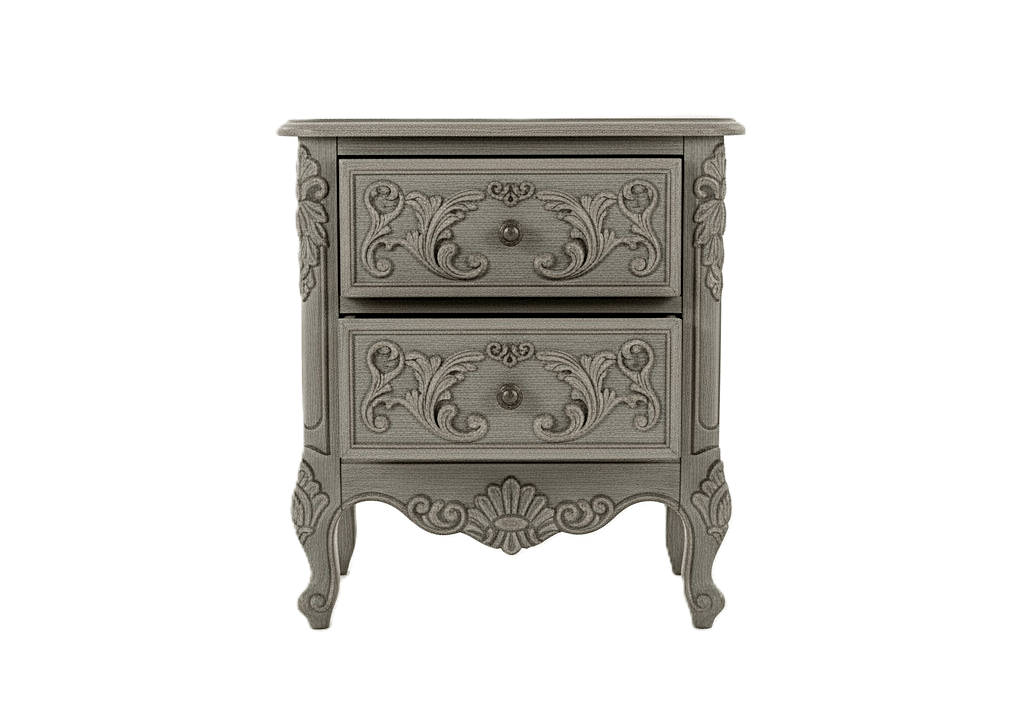 French Country Hand - Carved Solid Wood Platform Bed / Bedroom Collection – handcrafted solid wood furniture