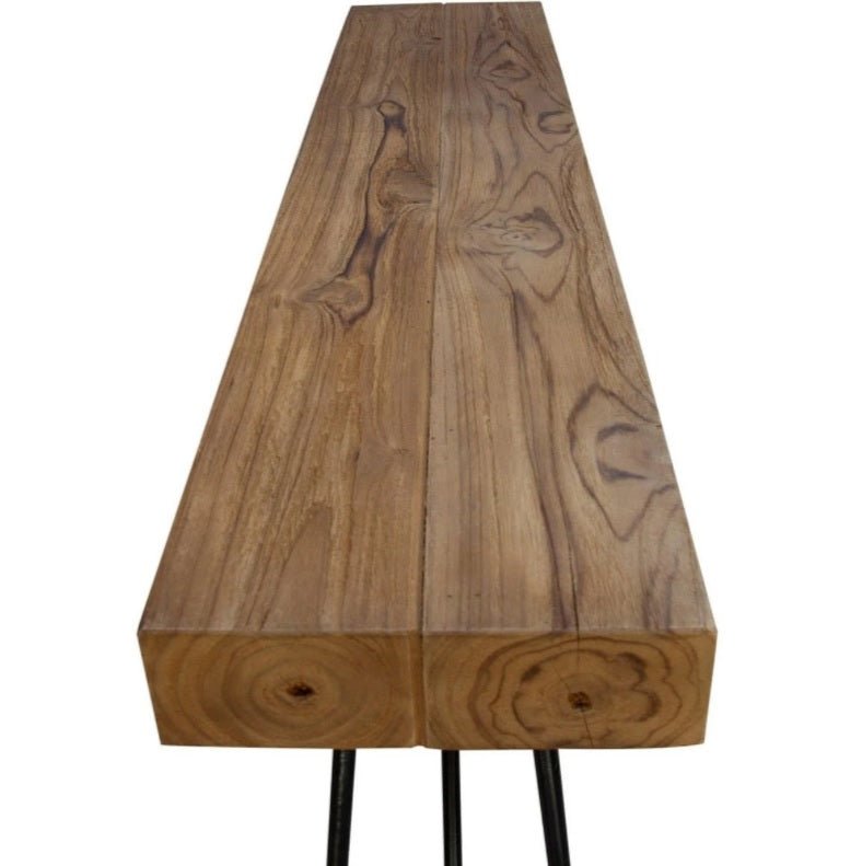 GAPAN Industrial Narrow Drinks Table – handcrafted solid wood furniture