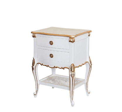 Gold Antique Solid Mango Bed Side – handcrafted solid wood furniture