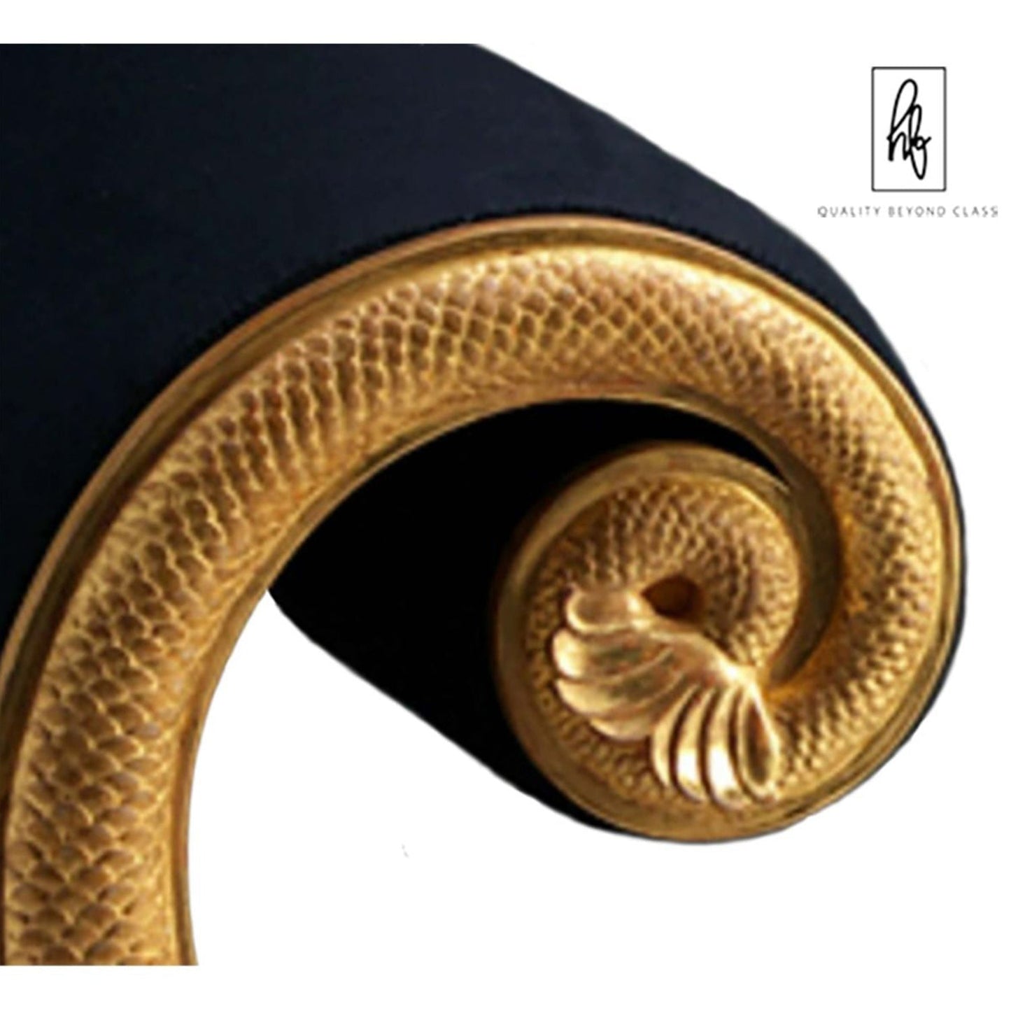 Golden Hand Carved Solid Mango Wood Day Bed – handcrafted solid wood furniture