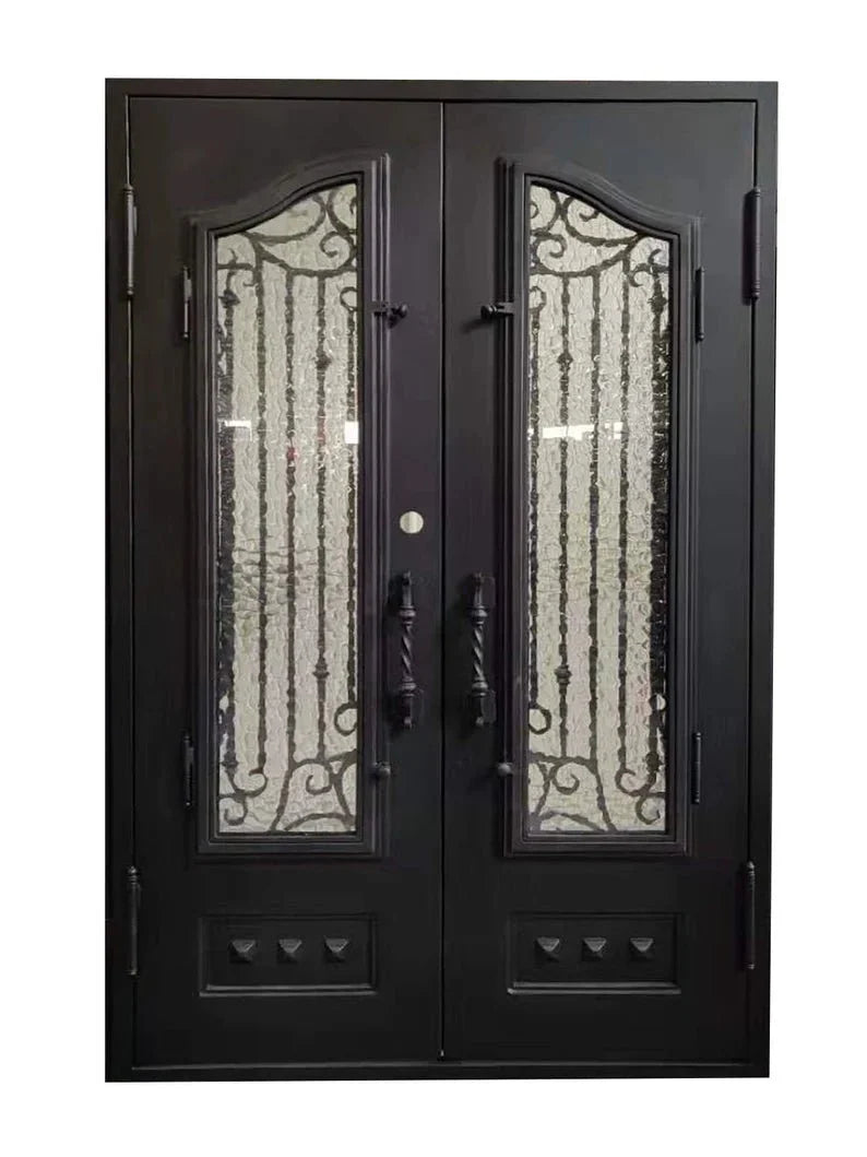 Goodbay Wrought Iron Double Door – handcrafted solid wood furniture