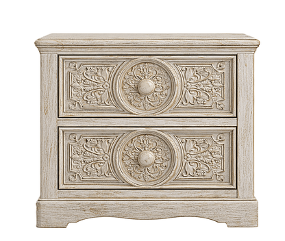 Grand Chateau™ Hand - Carved Solid Wood Platform Bed & Bedroom Collection – handcrafted solid wood furniture