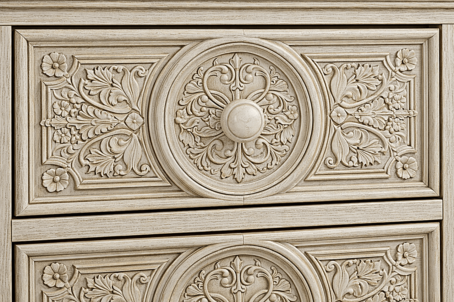 Grand Chateau™ Hand - Carved Solid Wood Platform Bed & Bedroom Collection – handcrafted solid wood furniture