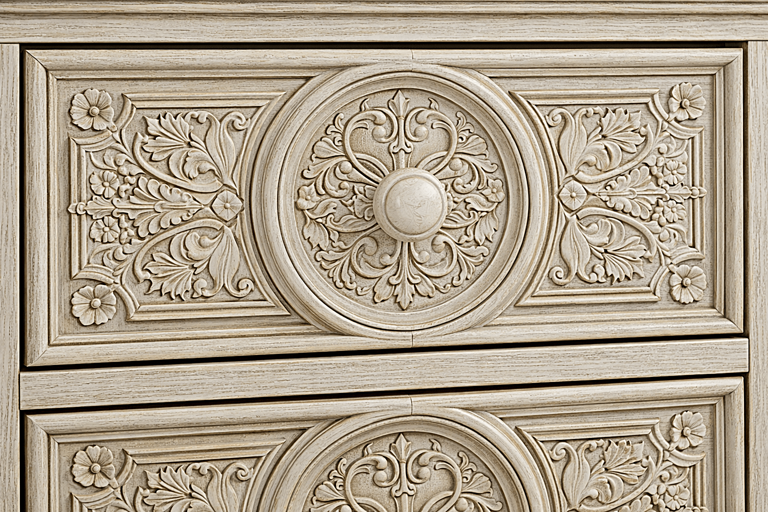 Grand Chateau™ Hand - Carved Solid Wood Platform Bed & Bedroom Collection – handcrafted solid wood furniture