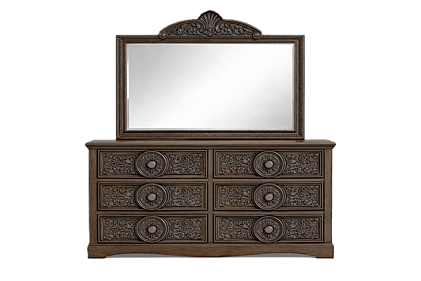 Grand Chateau™ Hand - Carved Solid Wood Platform Bed & Bedroom Collection – handcrafted solid wood furniture
