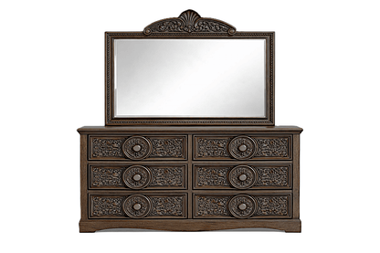 Grand Chateau™ Hand - Carved Solid Wood Platform Bed & Bedroom Collection – handcrafted solid wood furniture