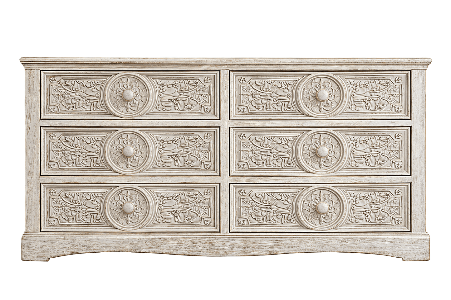 Grand Chateau™ Hand - Carved Solid Wood Platform Bed & Bedroom Collection – handcrafted solid wood furniture