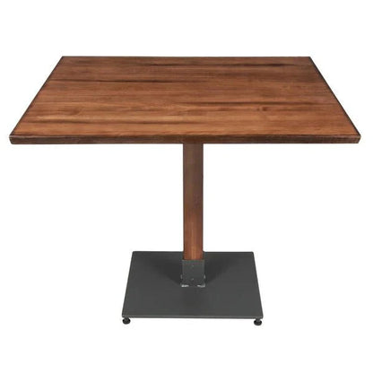 Haidar Industrial Solid Wood Live Edge Standard Height Table with 4 Chairs – handcrafted solid wood furniture