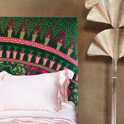 Hamala Solid Mango Wood Hand Painted And Hand Carved Bed Frame – handcrafted solid wood furniture