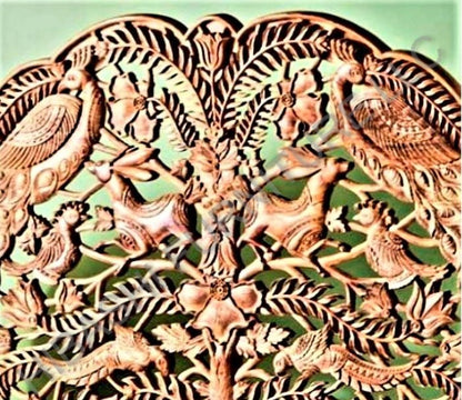 Hand Carved Indian Shajahan Bed Frame Indian Bed bedside – handcrafted solid wood furniture