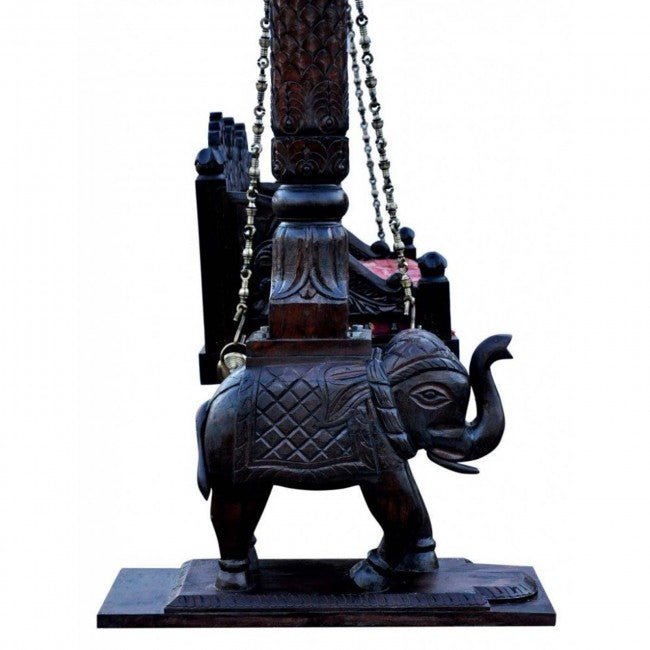 Hand Carved Indian solid Wooden Swing – handcrafted solid wood furniture