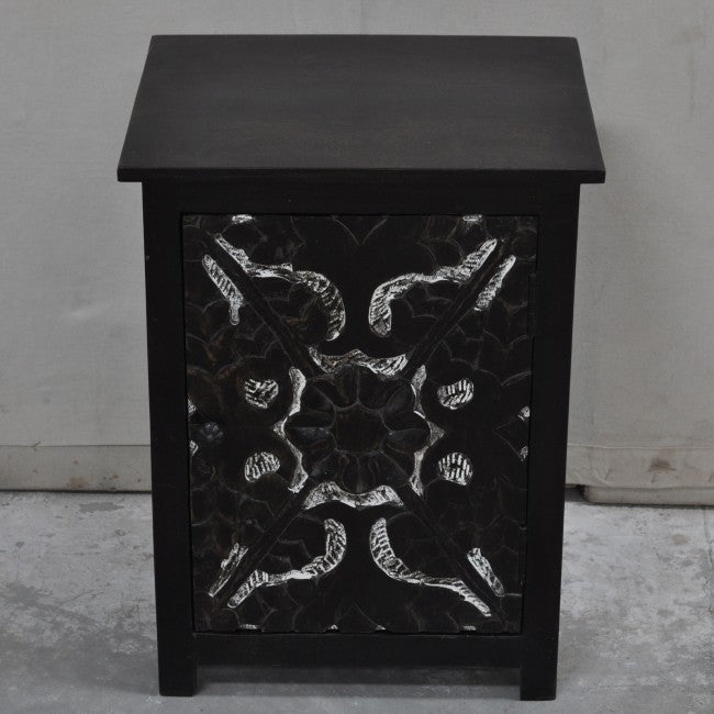 Hand Carved of Bedsides, solid wooden bedside table – handcrafted solid wood furniture