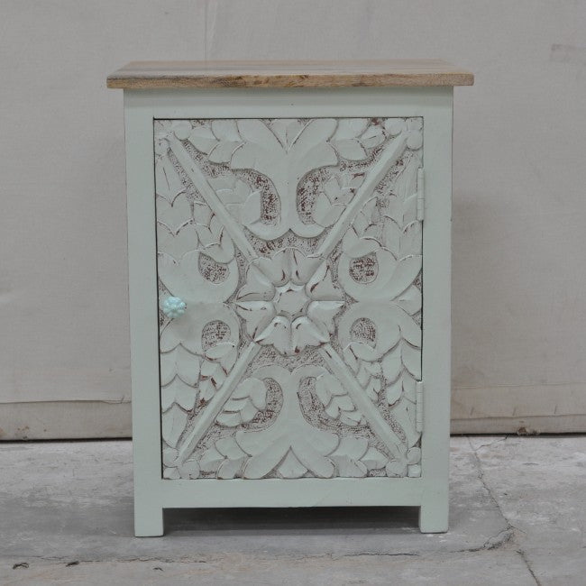 Hand Carved Pair of Bedsides, solid wooden bedside – handcrafted solid wood furniture