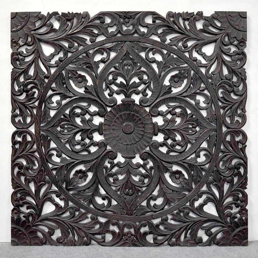 Hand Carved Wall Panel/Bedhead – handcrafted solid wood furniture