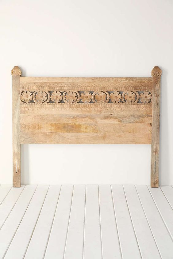 Hand Carved Wall Panel/Bedhead – handcrafted solid wood furniture
