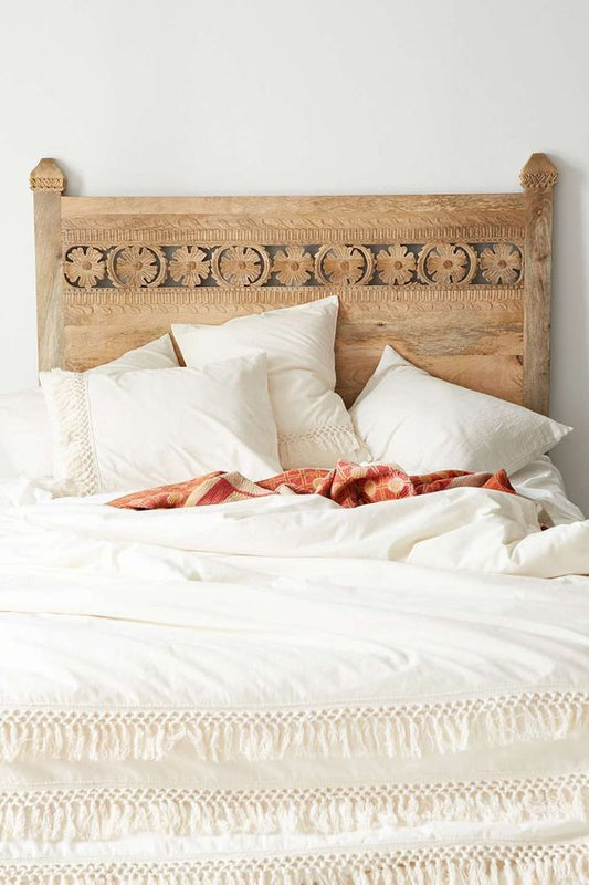 Hand Carved Wall Panel/Bedhead – handcrafted solid wood furniture
