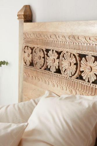 Hand Carved Wall Panel/Bedhead – handcrafted solid wood furniture