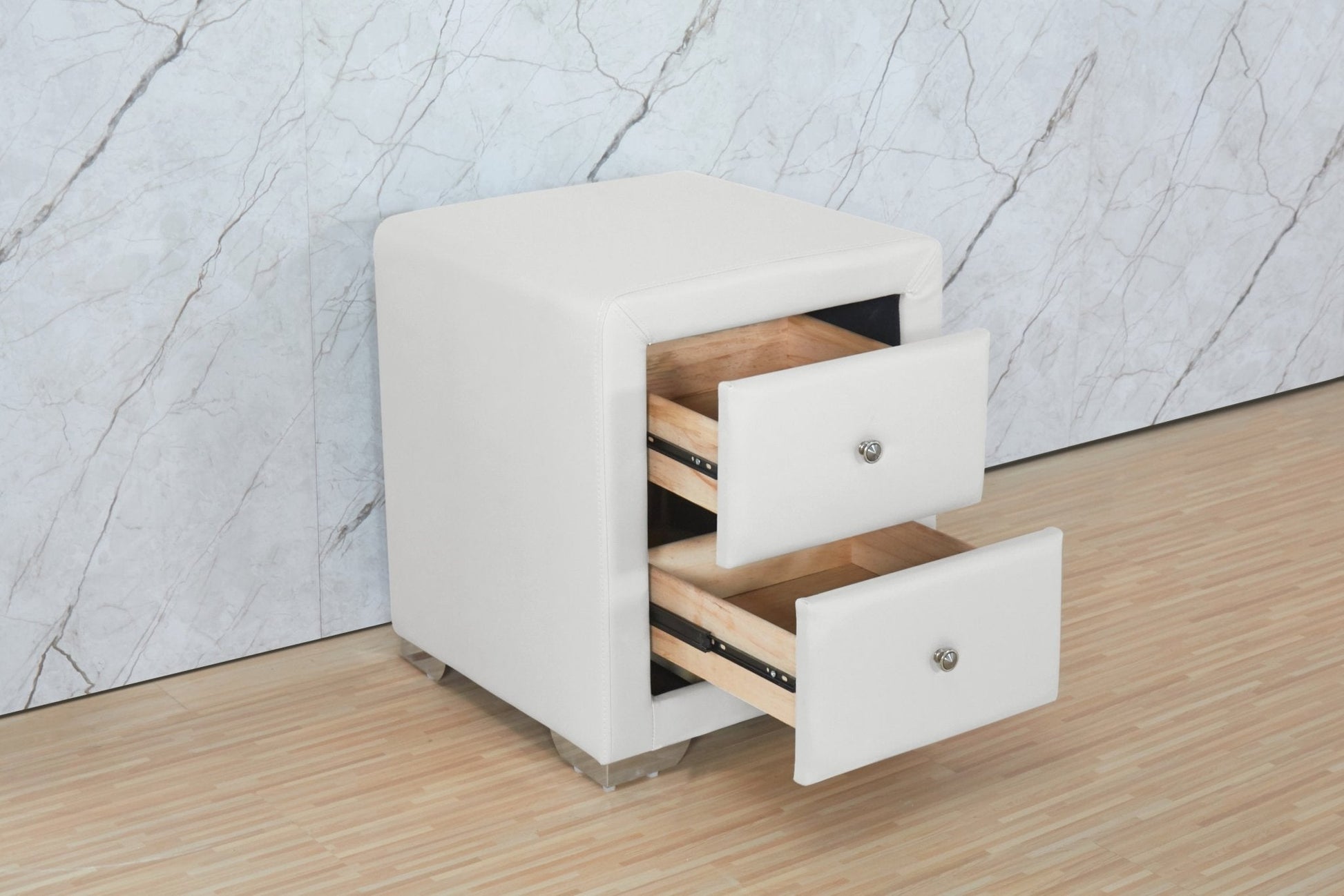 HFNS1 Upholstered Bedside Bed Table – handcrafted solid wood furniture