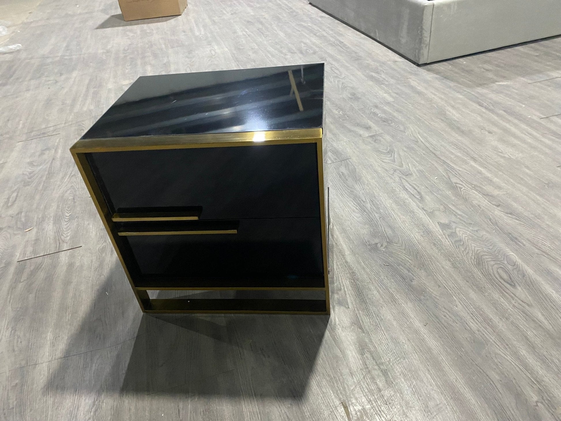 HFNS5 Upholstered Bedside Bed Table – handcrafted solid wood furniture