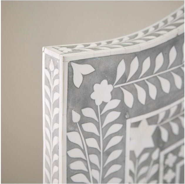 Hibashi Handmade Bone inlay Bed – handcrafted solid wood furniture