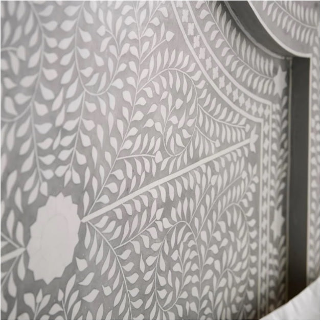 Hibashi Handmade Bone inlay Bed – handcrafted solid wood furniture