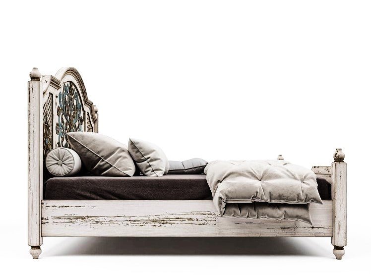 Huma Hand Carved Solid Wooden Bed / Bedroom Set – handcrafted solid wood furniture