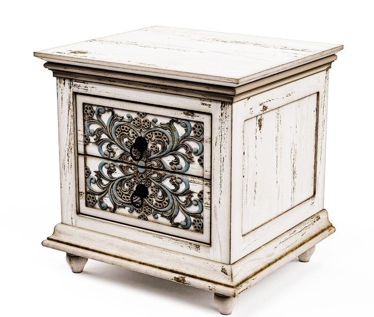 Huma Hand Carved Solid Wooden Bed / Bedroom Set by Hibashi Furniture – handcrafted solid wood furniture made in India