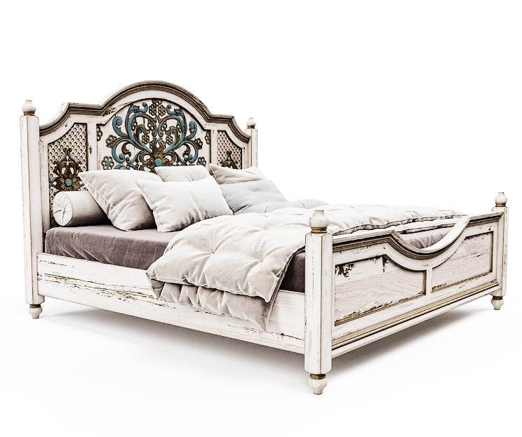 Huma Hand Carved Solid Wooden Bed / Bedroom Set – handcrafted solid wood furniture
