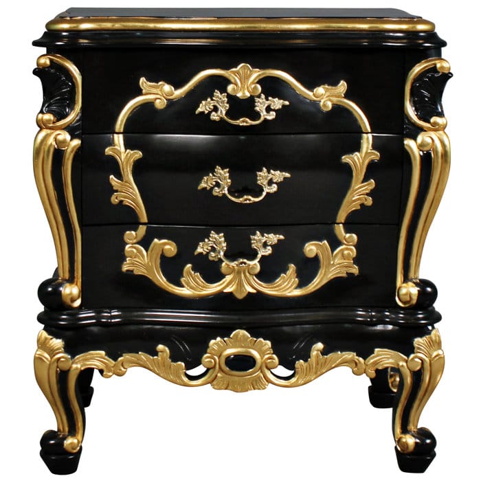 Huni Mango Wood Hand - Carved Bedside – handcrafted solid wood furniture