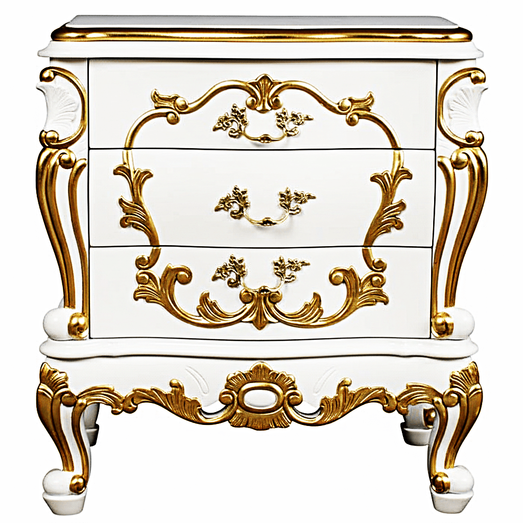 Huni Solid Mango Wood Hand Carved Bedside – handcrafted solid wood furniture