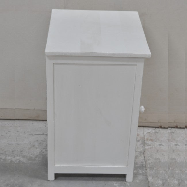 Indian Floral Design Hand Carved Wooden Bedside Table/ Hand Made Nightstand – handcrafted solid wood furniture