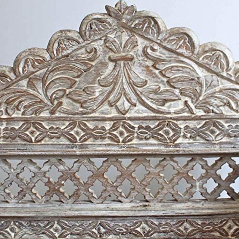 INDIAN HAND CARVED MAHARAJA RECLAIMED WOODEN CHAIR – handcrafted solid wood furniture