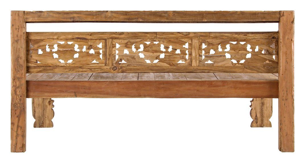 JAVA Hand Carved Wooden Bench – handcrafted solid wood furniture