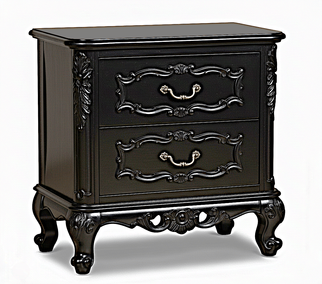 Kabak Gothic Hand Carved Solid Wooden Canopy Platform Bed – handcrafted solid wood furniture