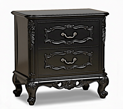 Kabak Gothic Hand Carved Solid Wooden Canopy Platform Bed – handcrafted solid wood furniture