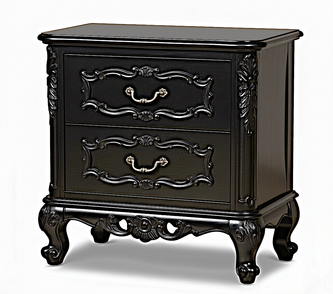 Kabak Gothic Hand Carved Solid Wooden Canopy Platform Bed – handcrafted solid wood furniture