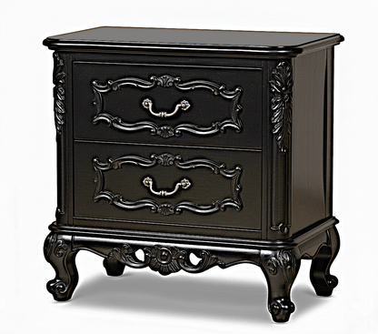 Kabak Gothic Hand Carved Solid Wooden Canopy Platform Bed – handcrafted solid wood furniture