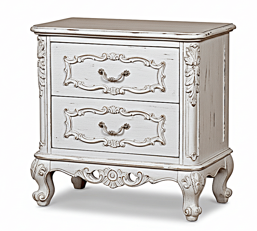 Kabak Gothic Hand Carved Solid Wooden Canopy Platform Bed – handcrafted solid wood furniture