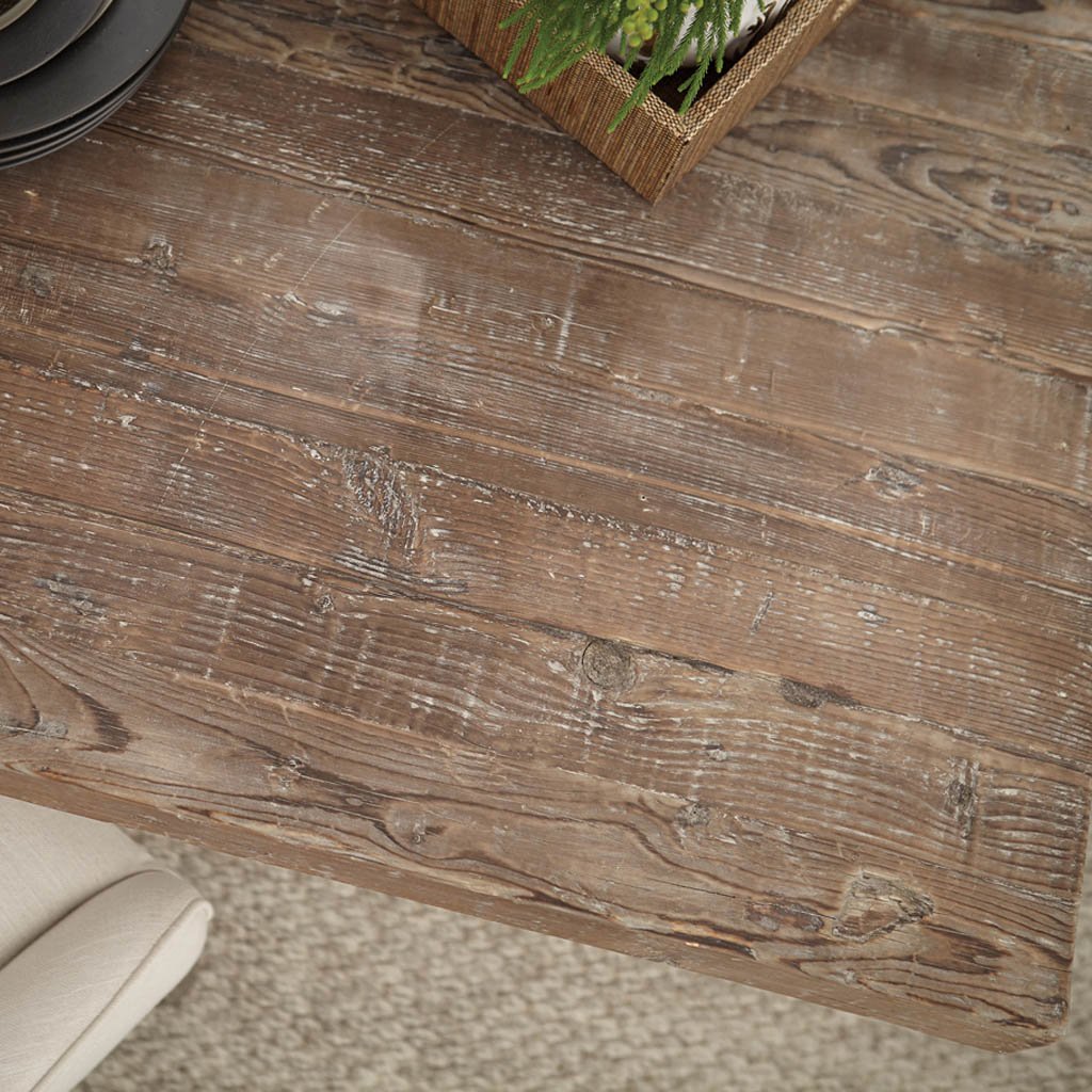 KALIBO Industrial Square Dining Table – handcrafted solid wood furniture