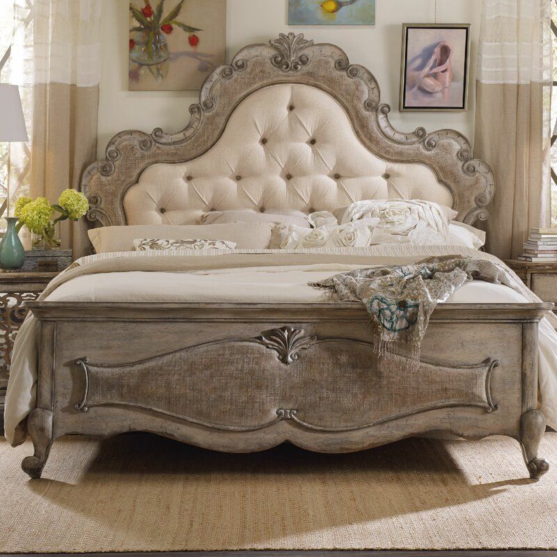 KARINA Chatelet Tufted Bed – handcrafted solid wood furniture